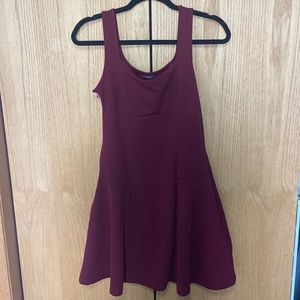 Maroon Midi Dress